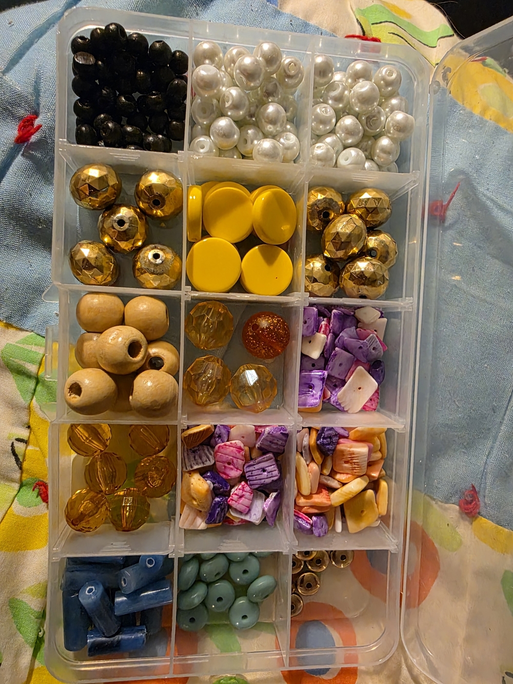 Mixed Craft Bead Assortment With Storage Box - SEE PHOTO OF LIST Case 1